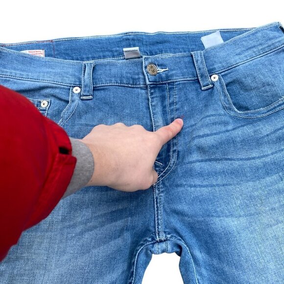 True Religion Jeans Size 38 ROCCO RELAXED SKINNY Blue - Picture 2 of 8